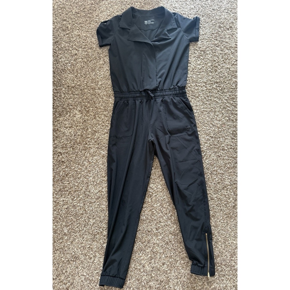 Albion Women's Black Jumpsuit With Zipper Detailing Size XS